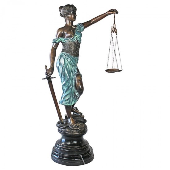 Design Toscano Giant Themis Blind Justice Bronze