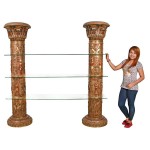 Design Toscano Columns Of Luxor Shelves