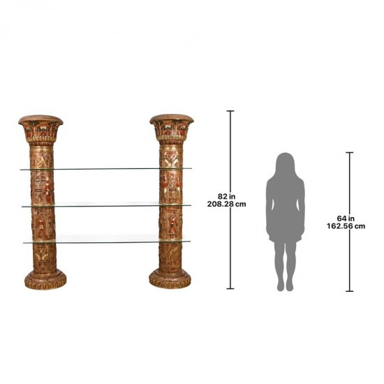 Design Toscano Columns Of Luxor Shelves