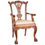 Design Toscano English Chippendale Arm Chair