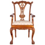 Design Toscano English Chippendale Arm Chair