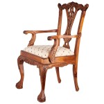 Design Toscano English Chippendale Arm Chair