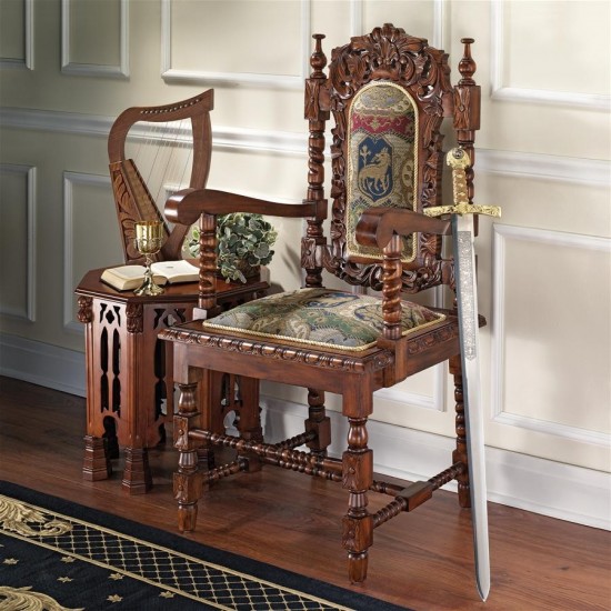 Design Toscano Charles Ii Arm Chair