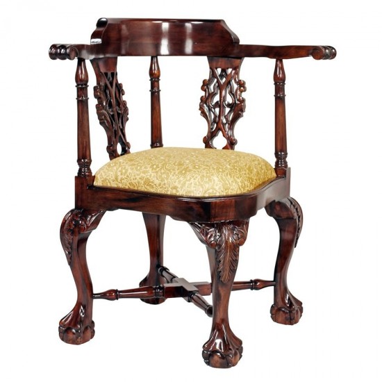 Design Toscano Chippendale Corner Chair