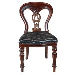 Design Toscano Simsbury Manor Leather Side Chair
