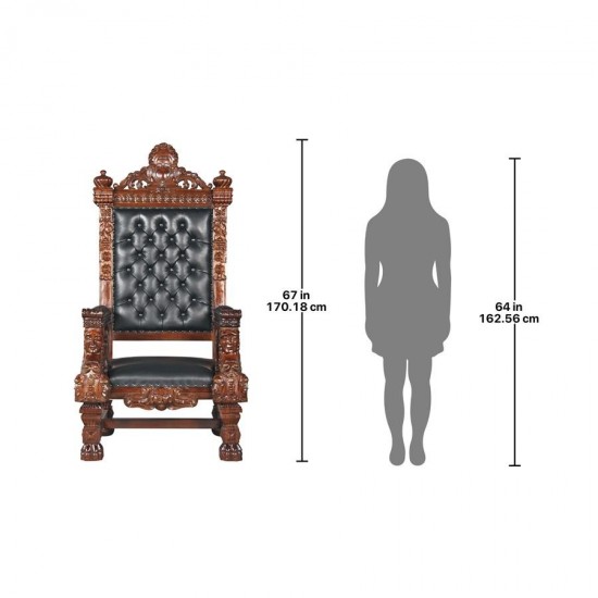 Design Toscano Fitzjames Throne Chair