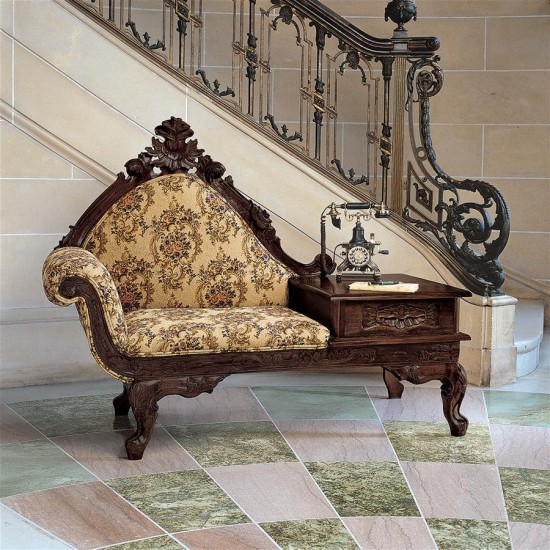 Design Toscano Victorian Style Gossip Bench