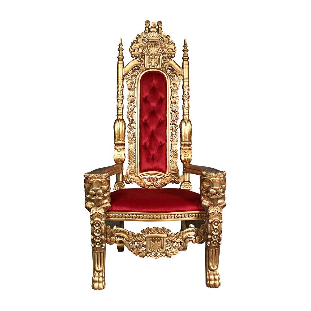 Design Toscano Golden Lord Raffles Throne