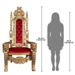 Design Toscano Golden Lord Raffles Throne