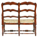 Design Toscano Provincial French Ladderback Settee