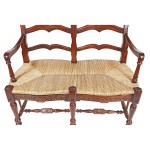 Design Toscano Provincial French Ladderback Settee