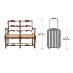 Design Toscano Provincial French Ladderback Settee