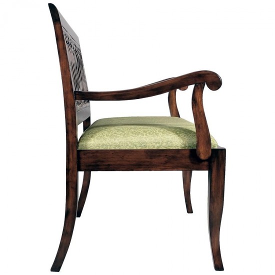 Design Toscano The Wren Mahogany Bench