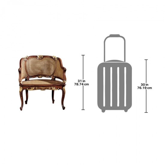 Design Toscano Louis Xv Rattan Chair