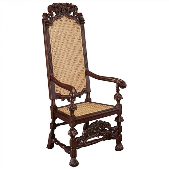 Design Toscano William And Mary Arm Chair