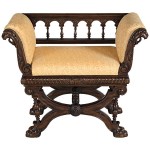 Design Toscano Double Griffon Colonnade Bench