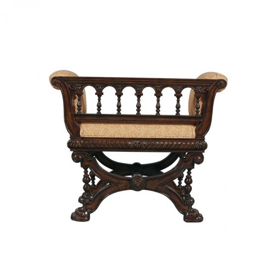 Design Toscano Double Griffon Colonnade Bench