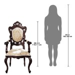 Design Toscano French Rococo Arm Chair