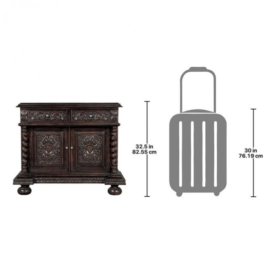 Design Toscano Acadia Barley Twist Gothic Buffet