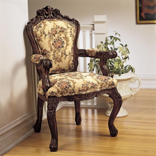 Design Toscano Carved Rocaille Chair