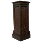 Design Toscano Large Canterbury Linen Fold Pedestal