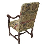Design Toscano Chateau Dumonde Arm Chair W/ Charles