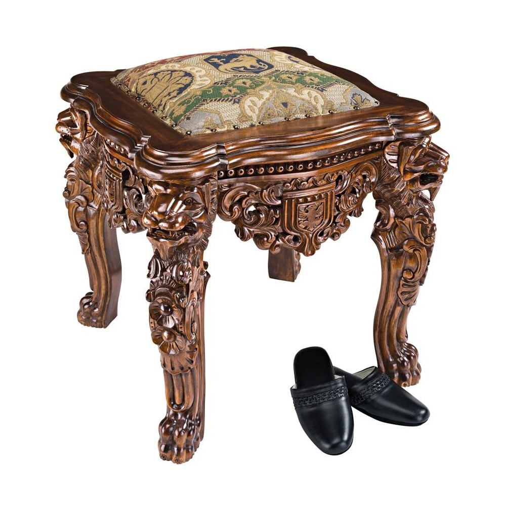 Design Toscano Lord Raffles Lion Leg Stool