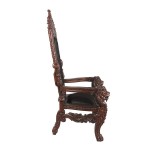Design Toscano Lord Raffles Throne W/ Black Leather