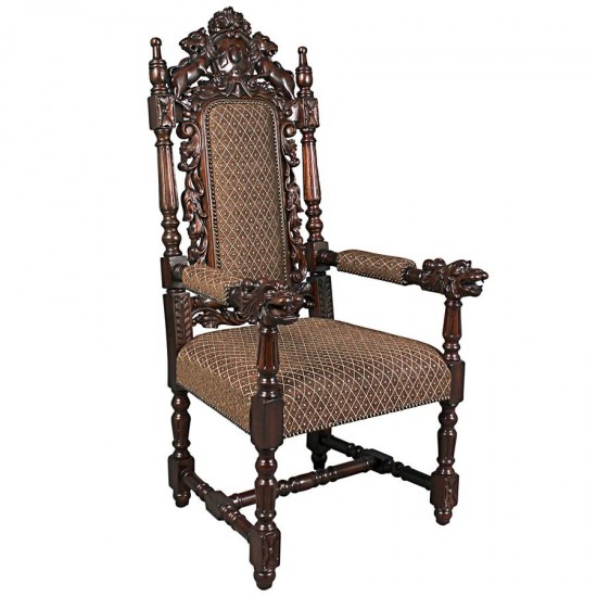 Design Toscano Grand Occasion Heraldic Arm Chair