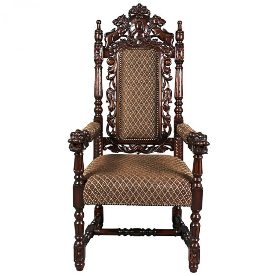 Design Toscano Grand Occasion Heraldic Arm Chair