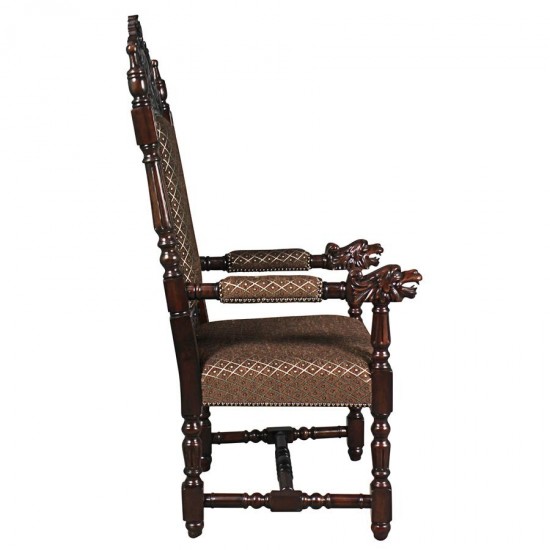 Design Toscano Grand Occasion Heraldic Arm Chair