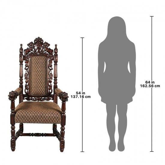 Design Toscano Grand Occasion Heraldic Arm Chair