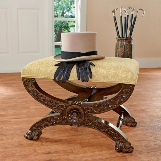 Design Toscano Renaissance Curulis Ottoman