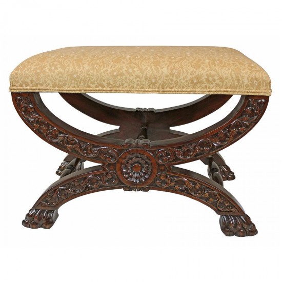 Design Toscano Renaissance Curulis Ottoman