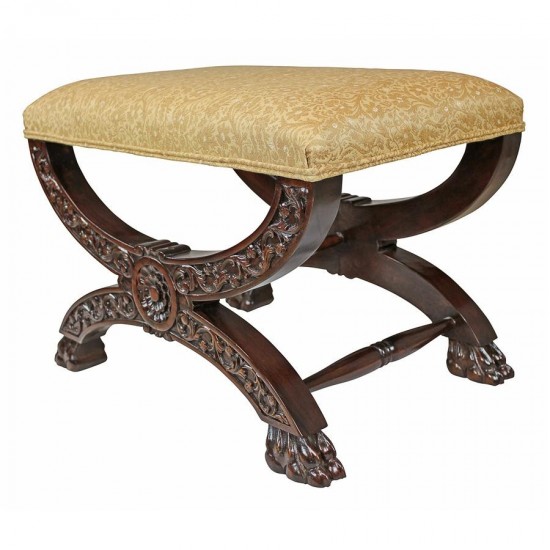 Design Toscano Renaissance Curulis Ottoman