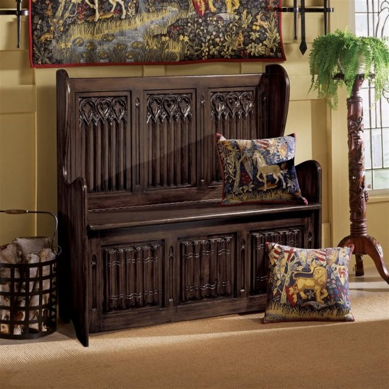 Design Toscano Kylemore Abbey Gothic Bench