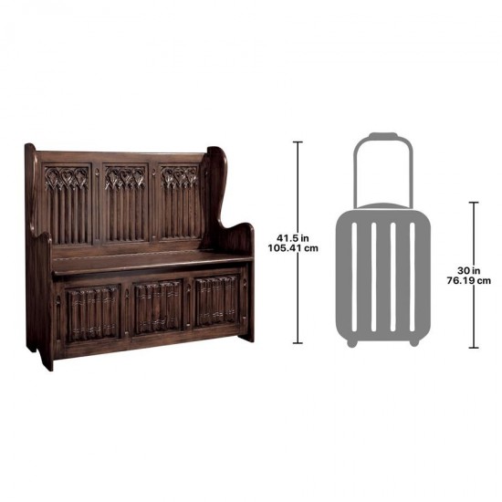 Design Toscano Kylemore Abbey Gothic Bench
