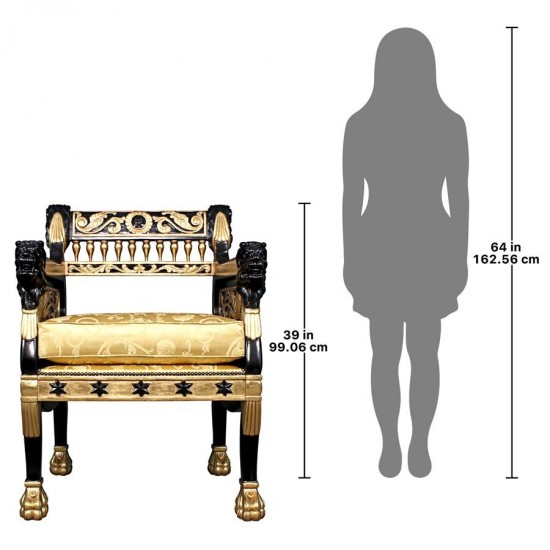 Design Toscano Caesars Royal Lions Chair