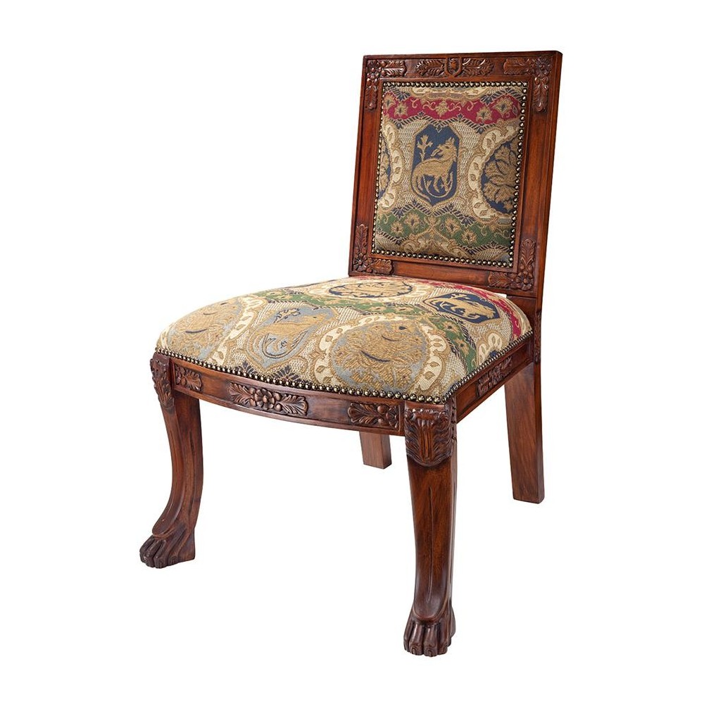 Design Toscano Beardsley Lion Side Chair - Charles Fabr