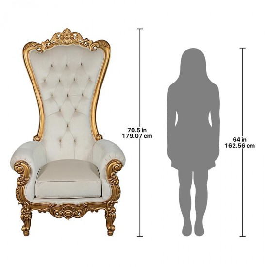 Design Toscano Contessa Baroque Throne Chair