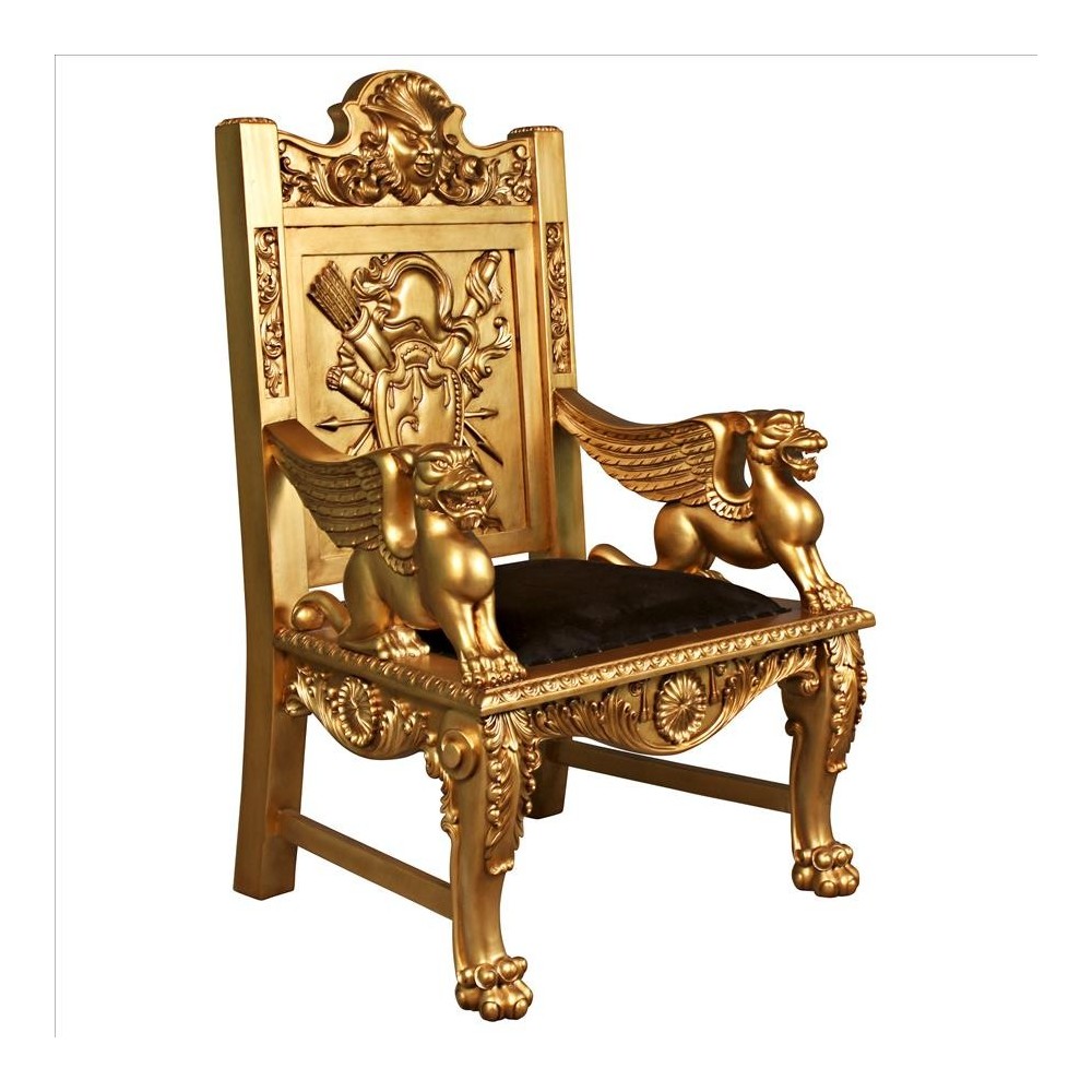 Design Toscano Alfred The Great Golden Throne