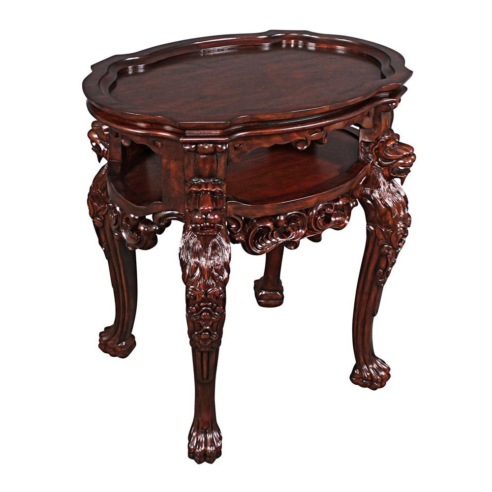 Design Toscano Lord Raffles Lion Tea Table