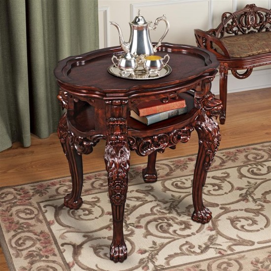 Design Toscano Lord Raffles Lion Tea Table