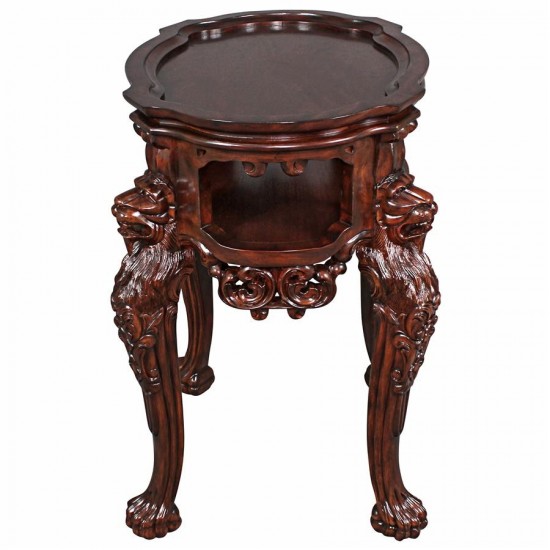 Design Toscano Lord Raffles Lion Tea Table