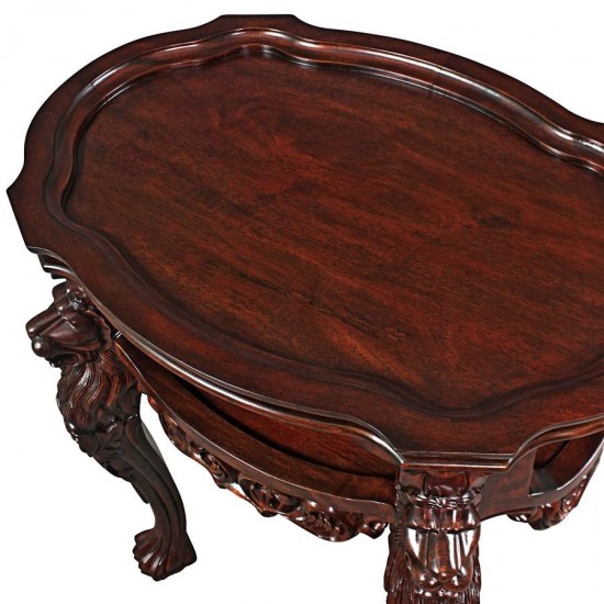 Design Toscano Lord Raffles Lion Tea Table