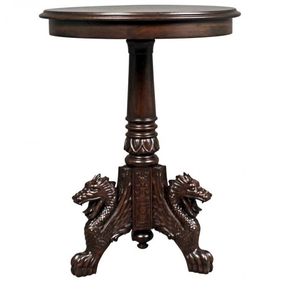 Design Toscano Heraldic Lion Accent Table