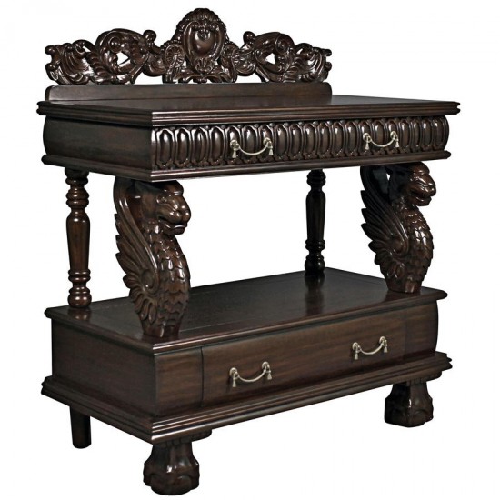 Design Toscano Lord Raffles Lion Buffet Table