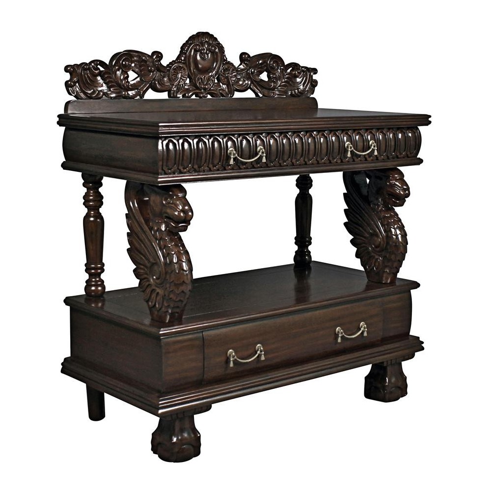 Design Toscano Lord Raffles Lion Buffet Table