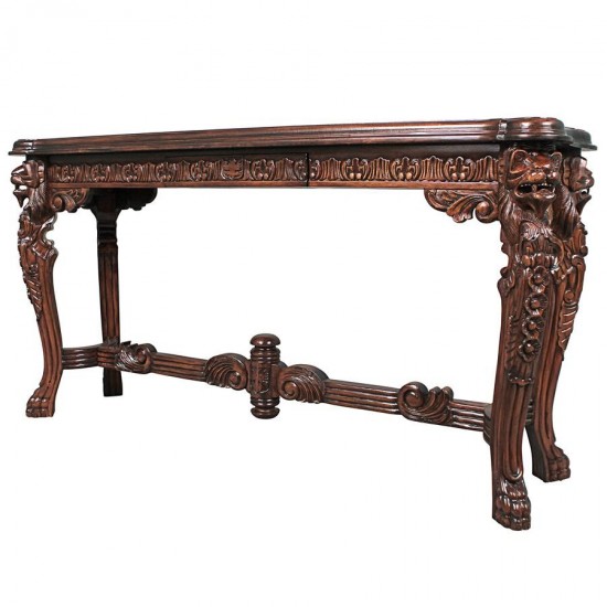 Design Toscano Lord Raffles Lion Leg Console Table