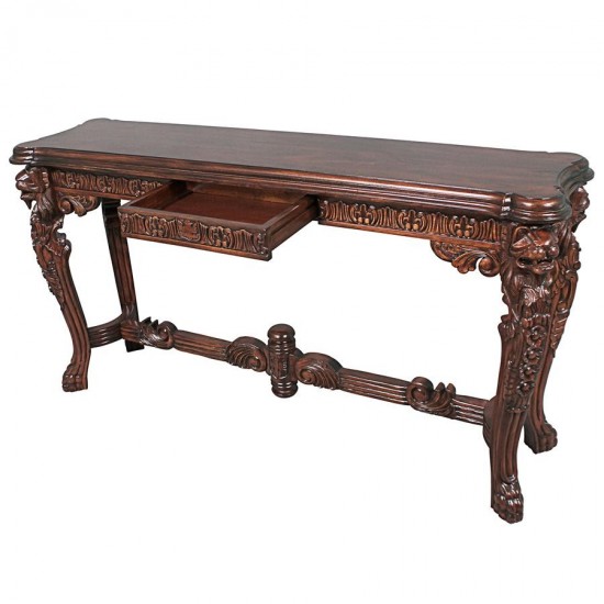 Design Toscano Lord Raffles Lion Leg Console Table